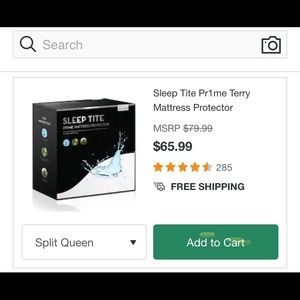 Very new mattress protector